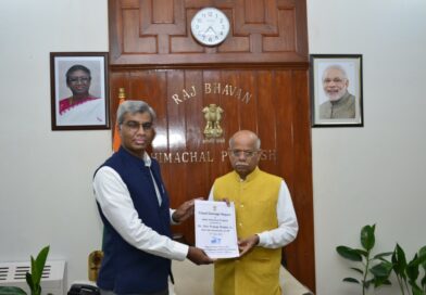 भारतीय राष्ट्रीय राजमार्ग प्राधिकरण ने राज्यपाल को नुकसान से अवगत करवायाशिमला:27 जुलाई, 2023